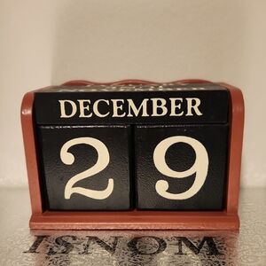 Black and Brown Perpetual Calendar